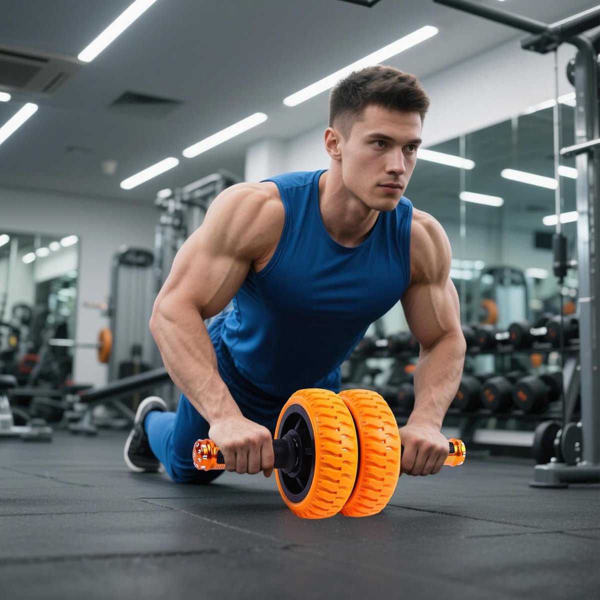 Ab Wheel - Buikspierroller - Krachttraining Thuis - Dubbele Wiel Stabiliteit - 15 cm Breed - Zwart