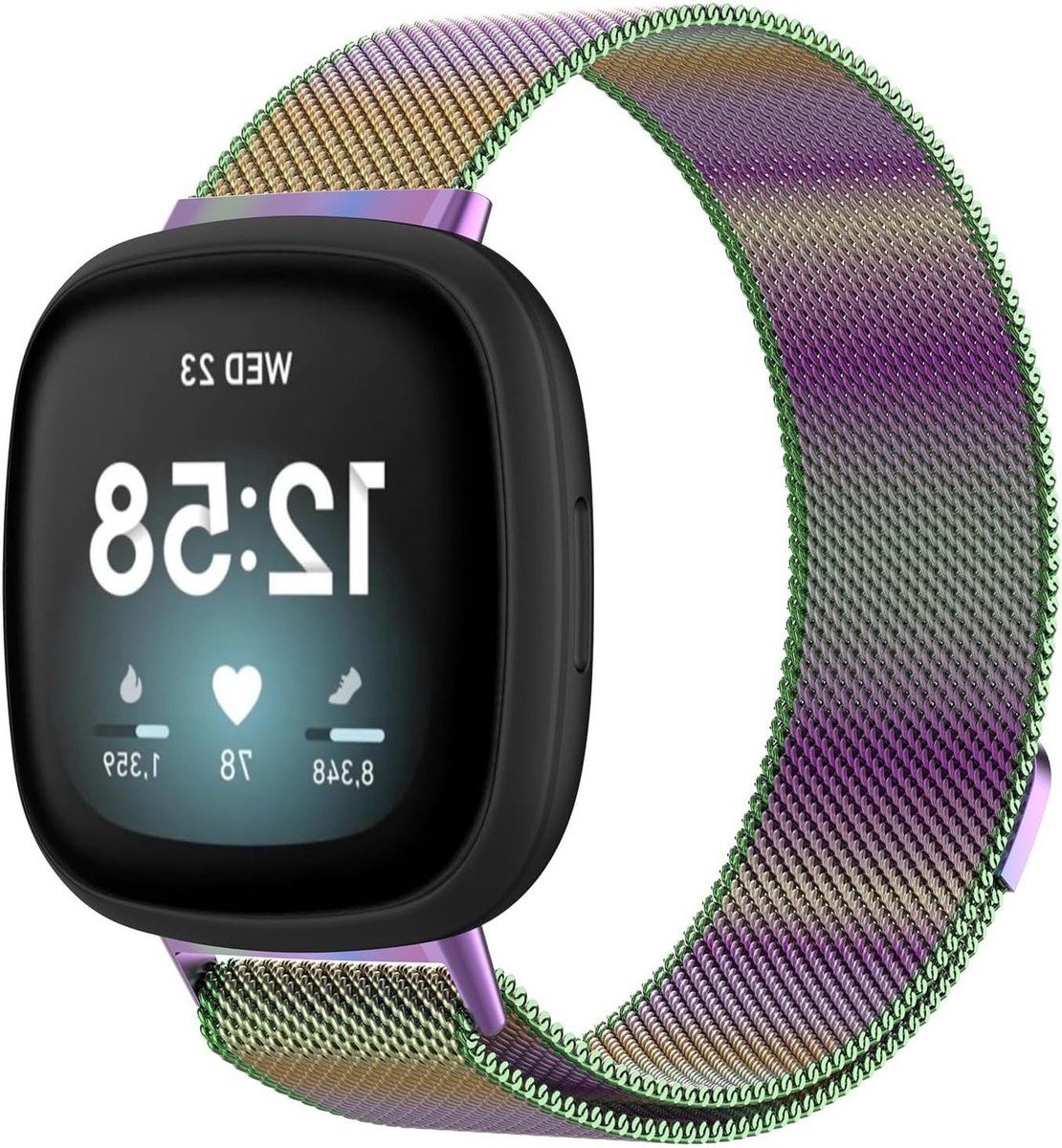 Verstelbare RVS Magnetische Vervangbanden voor Fitbit Versa 3, Versa 4, Sense 2 en Sense - Kleurige Stijlvolle Armbanden voor Dames en Heren