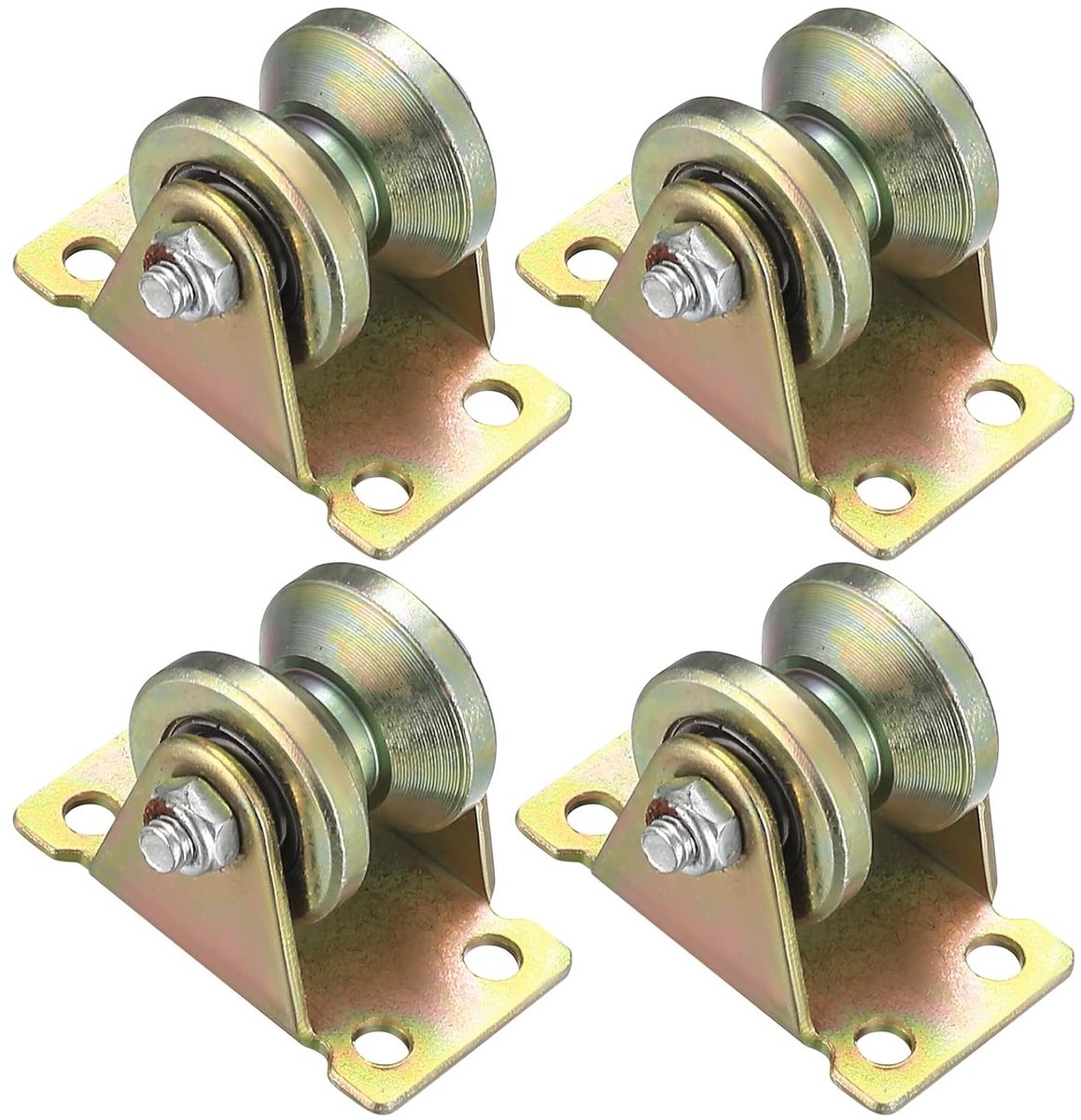 V Groove Guide Wheels - 4 Stuks voor Touw en Kabel, Perfect voor Hefkranen en Roldeuren, Duurzame Kabelrollers voor Pulleys en Kledinglijnen