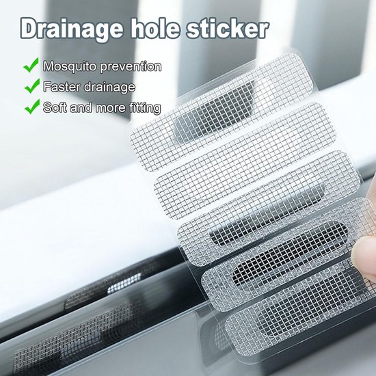 Reparatieset Horren - Plakstrips Raam - Insecten Buiten - Zelfklevend - 100 Stuks - Grijs — afbeelding 4