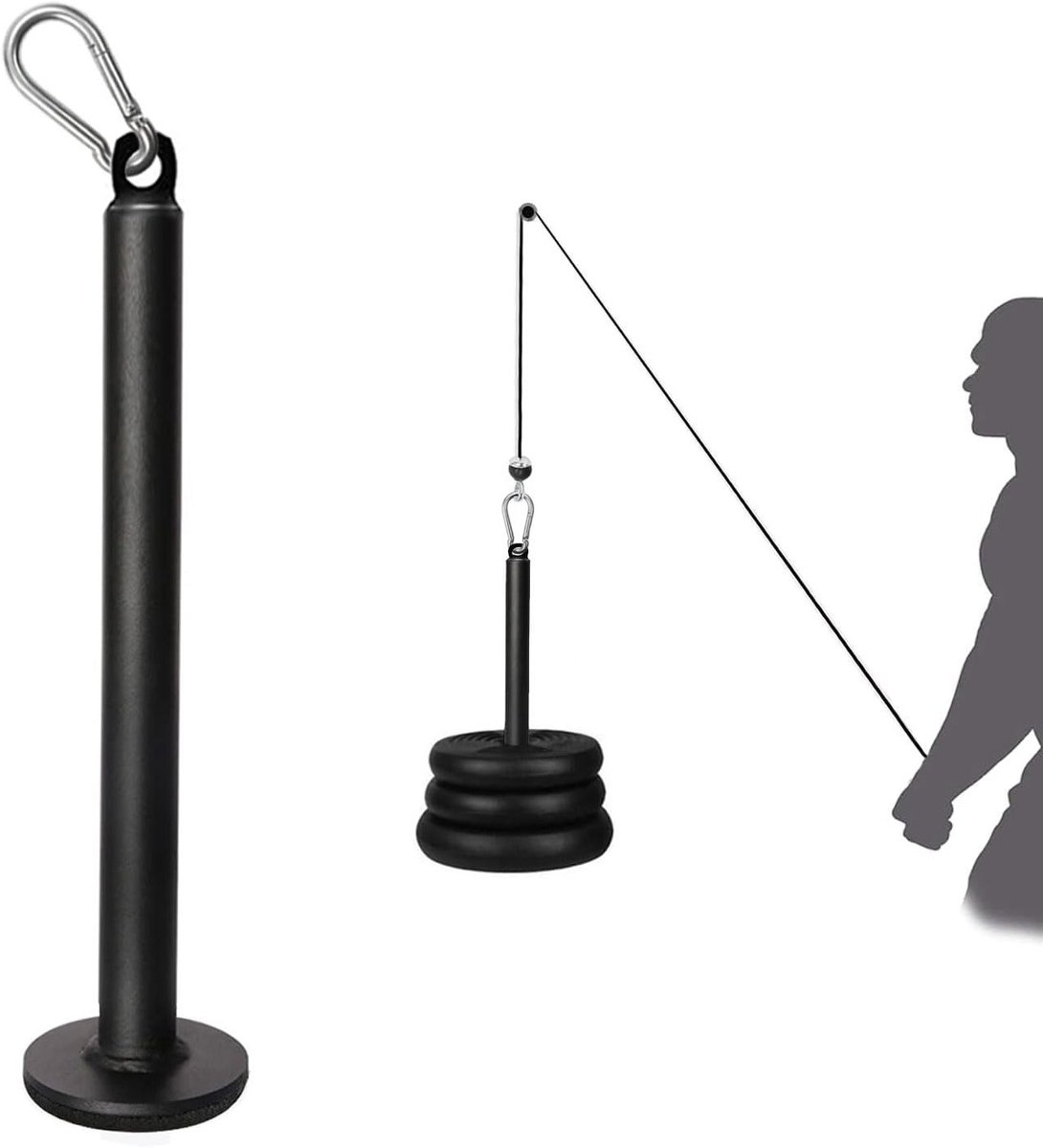 Oplaadpin voor Fitness Gewichten, 25mm Kabel voor Lat Lifting, Accessoire voor Gewichtsschijven 30mm en 50mm, Ideaal voor Thuisgym en Workout