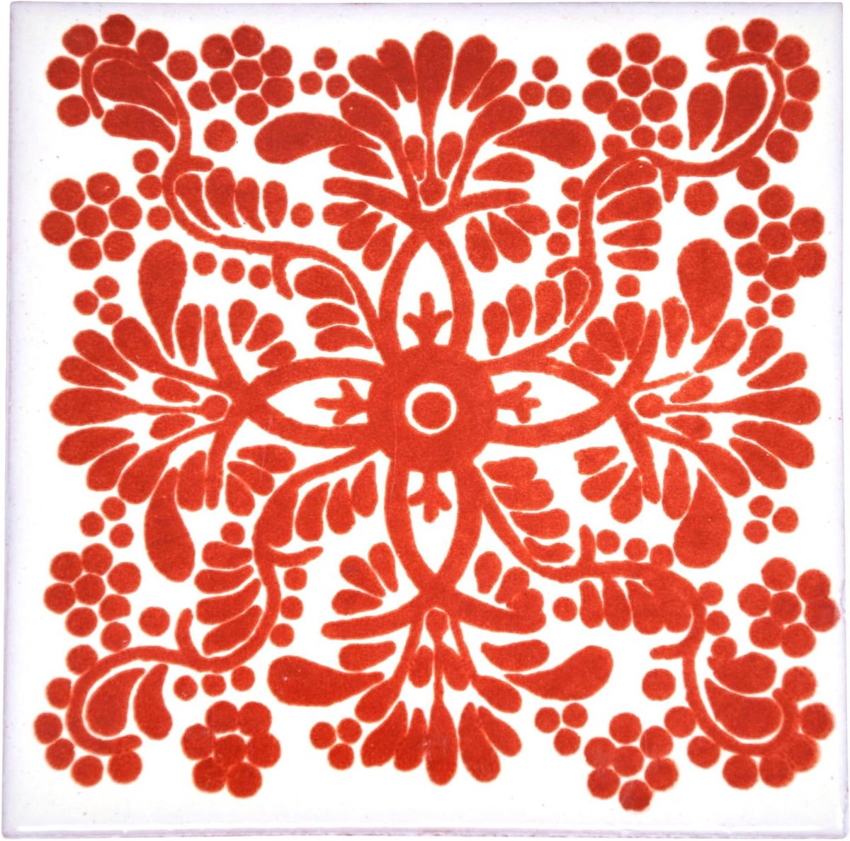 Mexicaanse Keramische Tegel - Handgemaakte Talavera - Decoratieve Afwerking - Uniek Bloemenpatroon - 105 cm - Meerkleurig