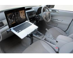 Laptop Mount - Laptophouder Voertuig - Mobiel Kantoor - Montage Zonder Boren - 38 x 25 cm - Geel