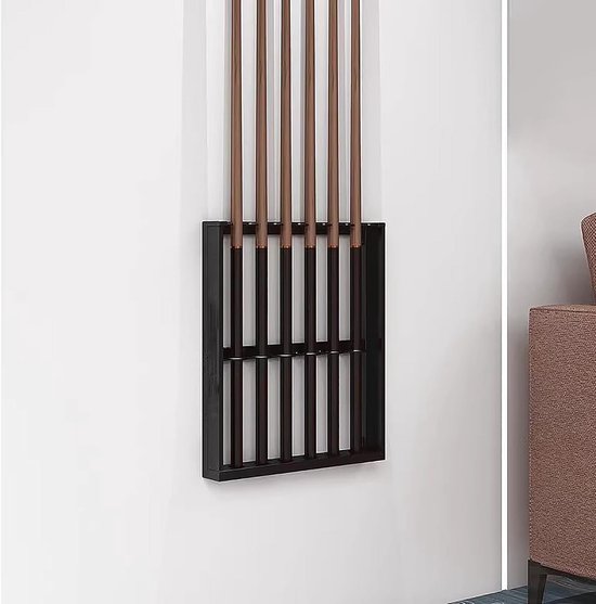 Pool Keu Rek - Biljart Keu Houder - Keuen Organiseren - Duurzaam Metalen Ontwerp - 40x6x50cm - Oranje — afbeelding 5