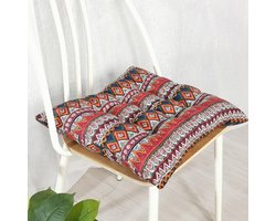 Vierkante Zitkussens - Stoelkussens Vloerkussens - Comfortabel Zitten - Met Antislip Banden - 40x40cm - Style-Y