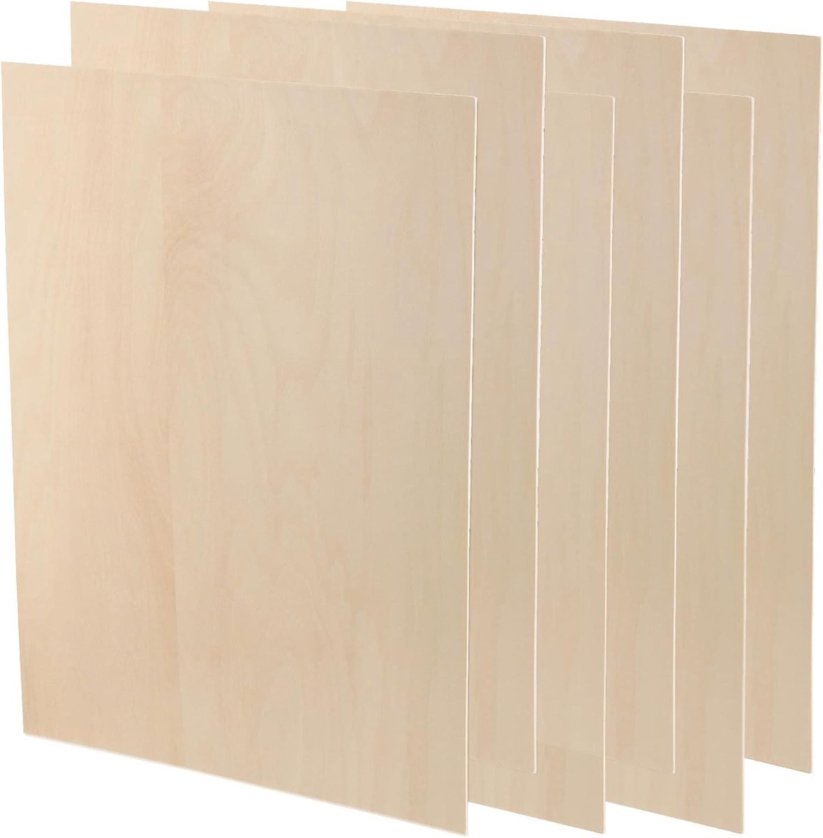 Houten Platen - Multiplex Bladen - Hout Graveren - Glad Oppervlak - 6 Stuks 30x40cm - Natuurlijk