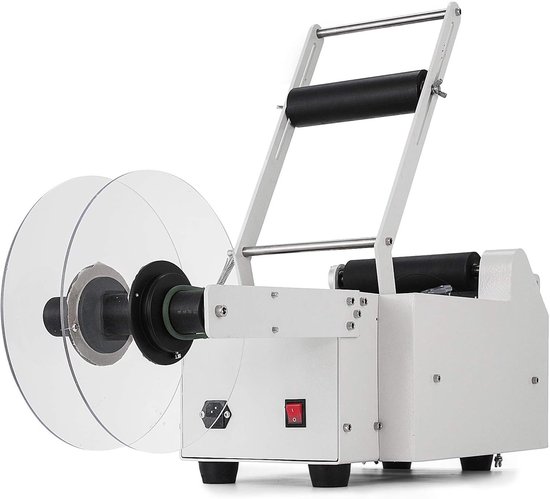 Fles Etiketteermachine - Label Applicator - Flessen Labelen - Automatische Bediening - 12-90mm Diameter - Zilver — afbeelding 3