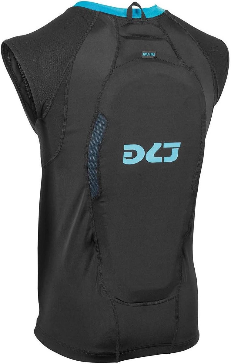 Rugbescherming Vest - Softshell Beschermer - Sport Bescherming - EN 1621-2 Niveau 1 - Uniseks Volwassene - Zwart