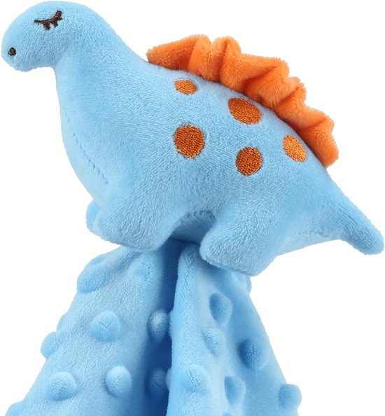Baby Pluche Deken - Knuffeldeken Baby - Baby Comfort - Zachte Fleece Voering - 34x34cm - Blauw — afbeelding 5