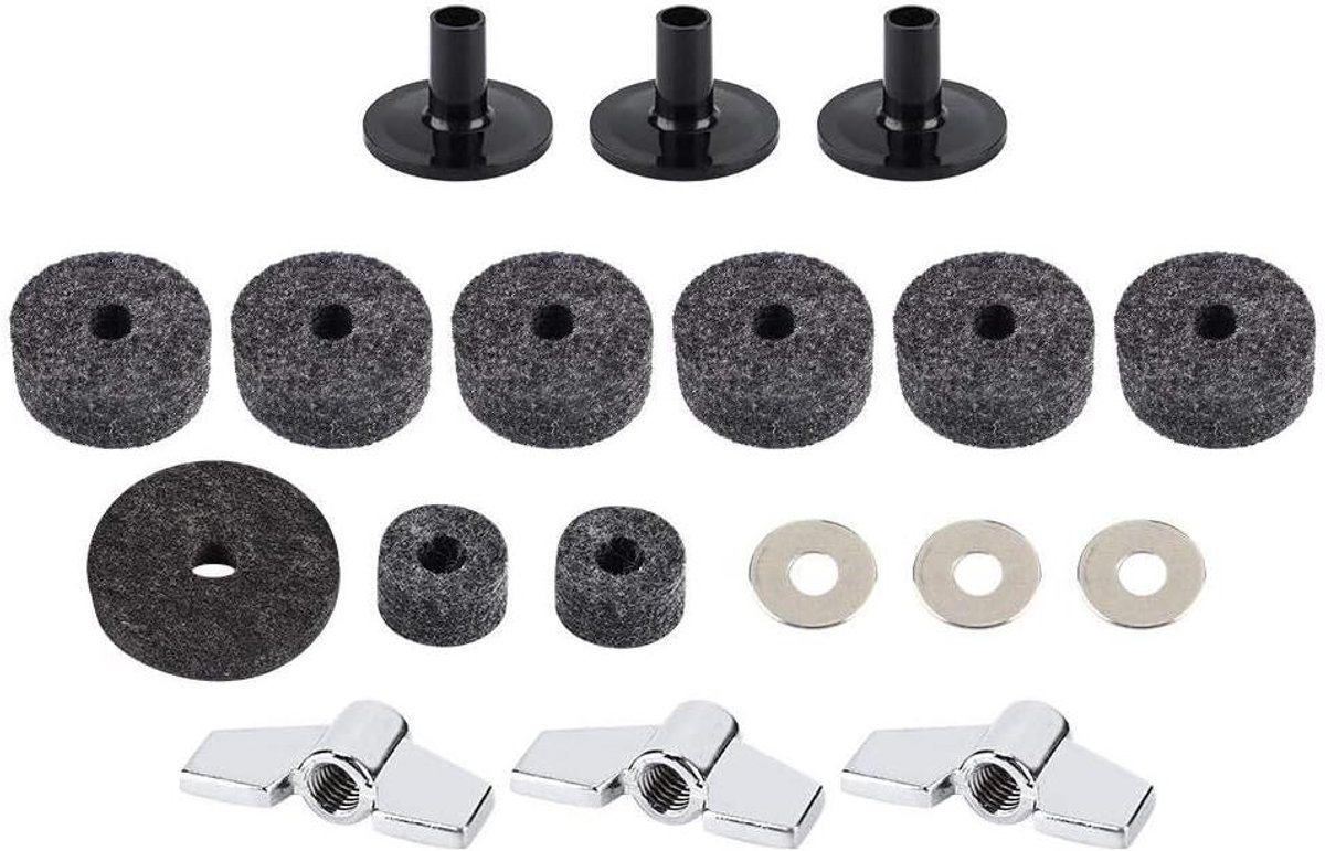 Cymbal Accessoires Set - Drumonderdelen Vilt - Drumstel Onderhoud - Beschermt Bekken - Standaard Maat - Niet gespecificeerd