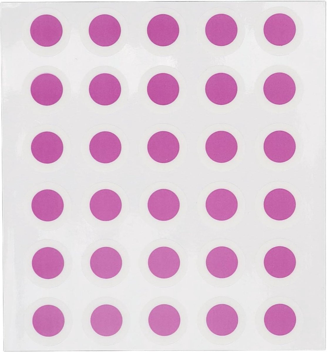 UV Detectie Stickers - Zonkracht Patches - Buiten Activiteiten - Kleurverandering Indicatie - 150 Stuks - Paars