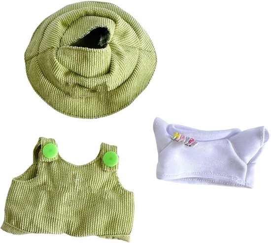 Poppenkleding Set - Poppenmode Accessoires - Poppen Aankleden - Zachte Katoenen Stof - 17 cm Poppen - Meerdere Kleuren — afbeelding 3