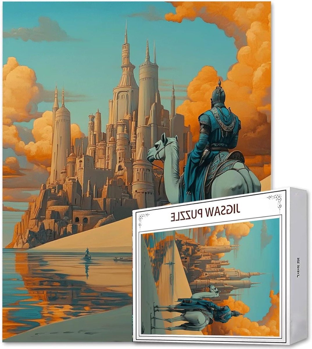 Puzzel Woestijn - 1000 Stukjes Puzzel - Ontspanning Thuis - Hoge Resolutie Poster - 70x50cm - Multicolor