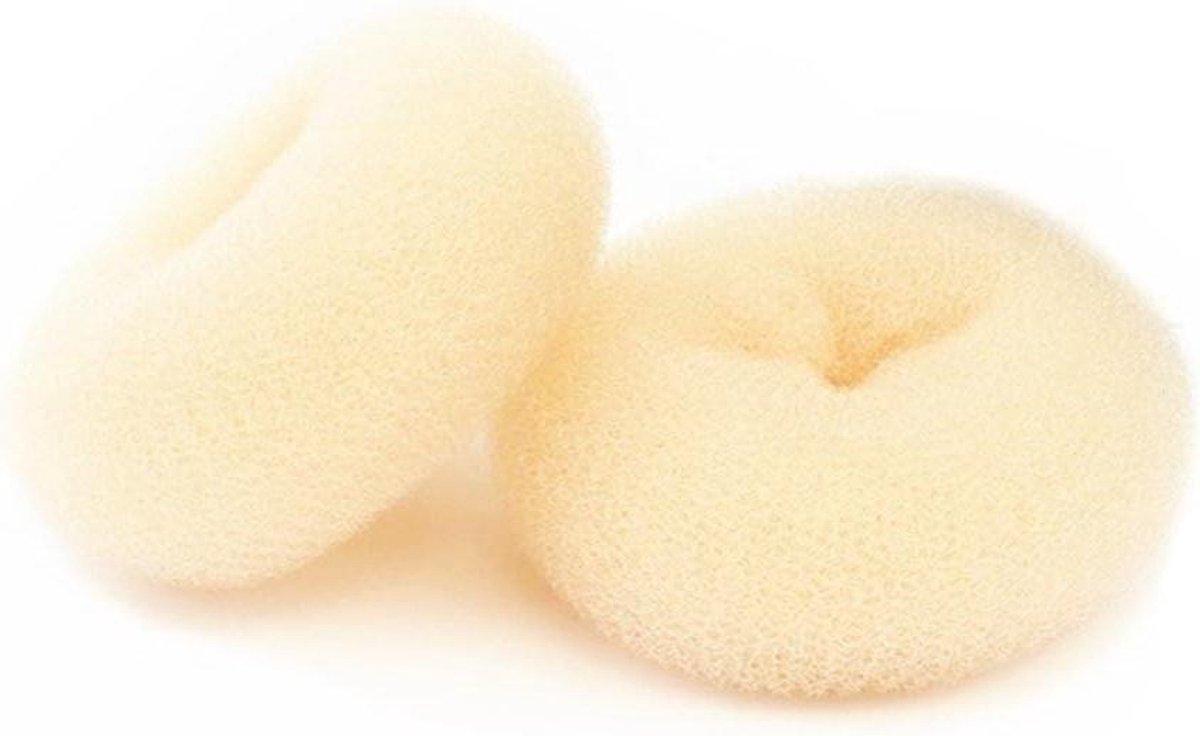 Haar Styler Tool - Donut Ring - Haar Opsteken - Hoogwaardige Verwerking - 10 cm - Beige