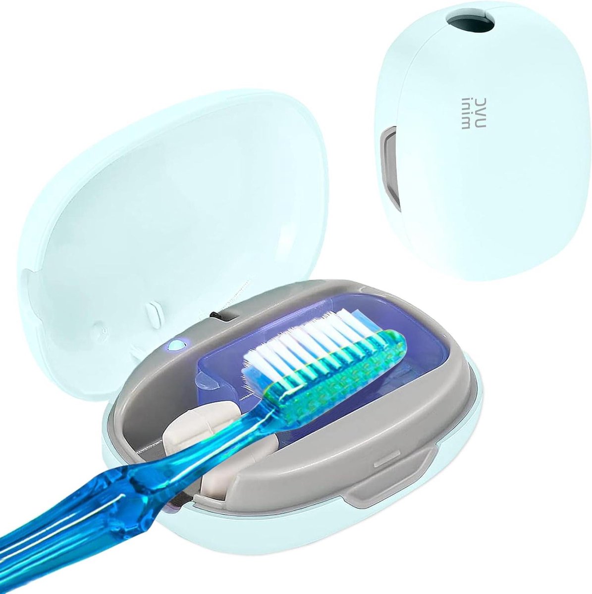 Draagbare Tandenborstelhoes - Tandenborstelhouder - Hygiënisch Mondverzorging - UV-Sterilisatie - 55 Cycli - Groen
