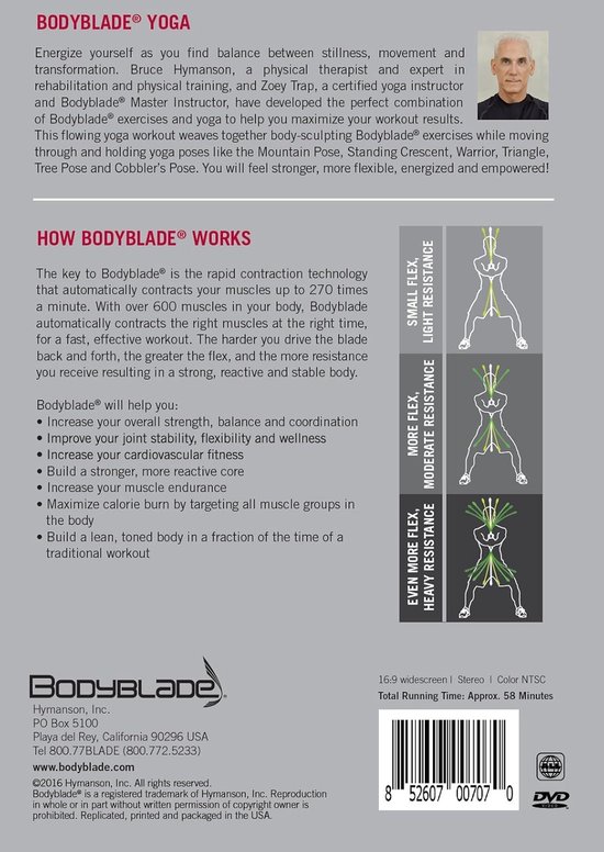 Yoga DVD - Fitness Workout - Balans Verbeteren - Fysiotherapie Ontwikkeld - 58 Minuten - N.v.t. — afbeelding 2