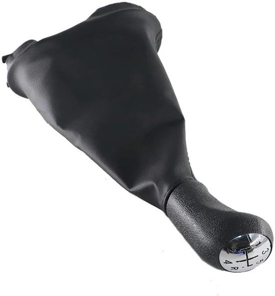 Versnellingspook Knop - Pookhoes Handrem - Auto Interieur - Eenvoudige Installatie - 6 Versnellingen - Zwart — afbeelding 2