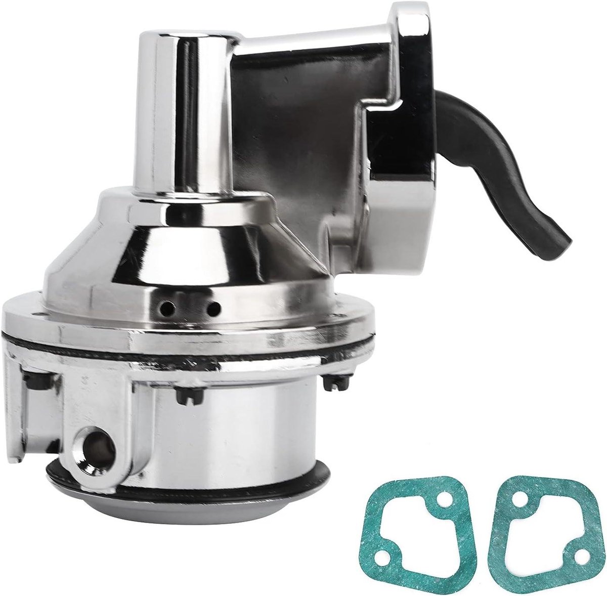Mechanische Brandstofpomp - Hoogvolume pomp - Motor Upgrade - Lekbescherming - 80 GPH - Chroom