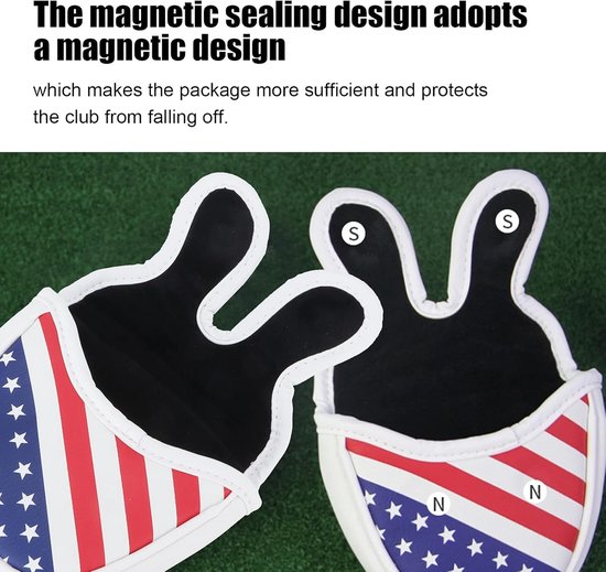 Dailygoods- Putter Cover Waterdicht - Magnetische Afdichting - Pluche Binnenkant - Bescherming tegen Schade - Geschikt voor Mallet Putter - Stijlvol Ontwerp - Golfcover van Dailygoods — afbeelding 2