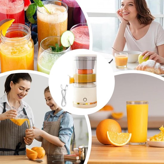Automatische Sapcentrifuge - Fruitpers Elektrisch - Verse Sapjes Maken - Automatische Scheiding - 23.7 cm - Wit — afbeelding 4