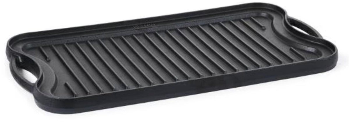 ISENVI Byron - Gietijzeren Grillplaat / Bakplaat - Oven - BBQ - Geschikt voor Inductie - Grillpan - PFAS, PTFE Vrij - Alle Warmtebronnen