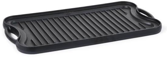 ISENVI Byron - Gietijzeren Grillplaat / Bakplaat - Oven - BBQ - Geschikt voor Inductie - Grillpan - PFAS, PTFE Vrij - Alle Warmtebronnen