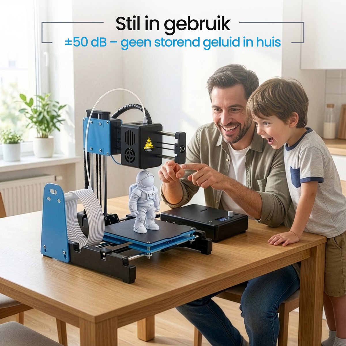 Asawa 3D Printer voor Beginners - Direct Printklaar - Compact en Stil - Inclusief PLA Filament — afbeelding 5