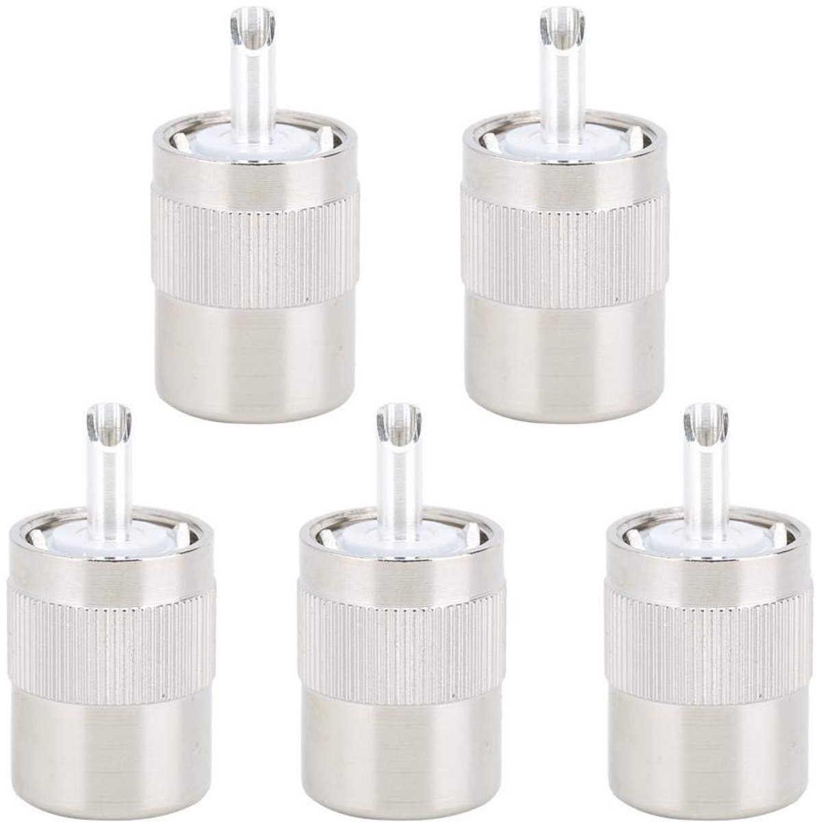 Dailygoods - QCTrial - Dailygoods - Dailygoody - UHF-PL-259 Connector - Coaxiaal - 5 Stuks - RF Connector - Geschikt voor GPS en Antenne - 50 Ohm - Hoge kwaliteit