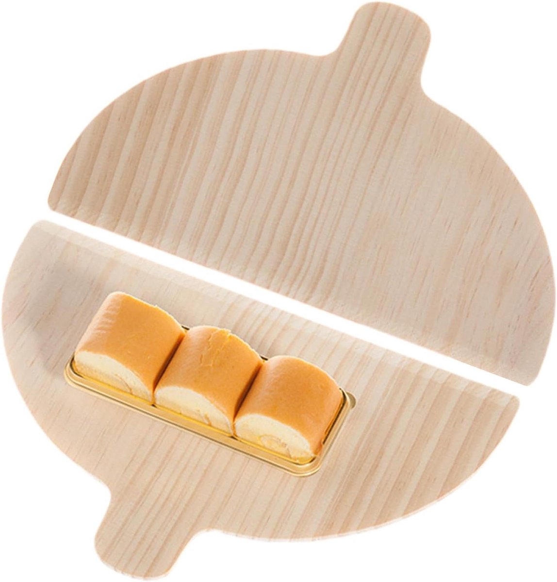 Pizza schep set - Bak spatel - Oven gebruik - Dubbele set - 28 x 17 cm - Houtkleur