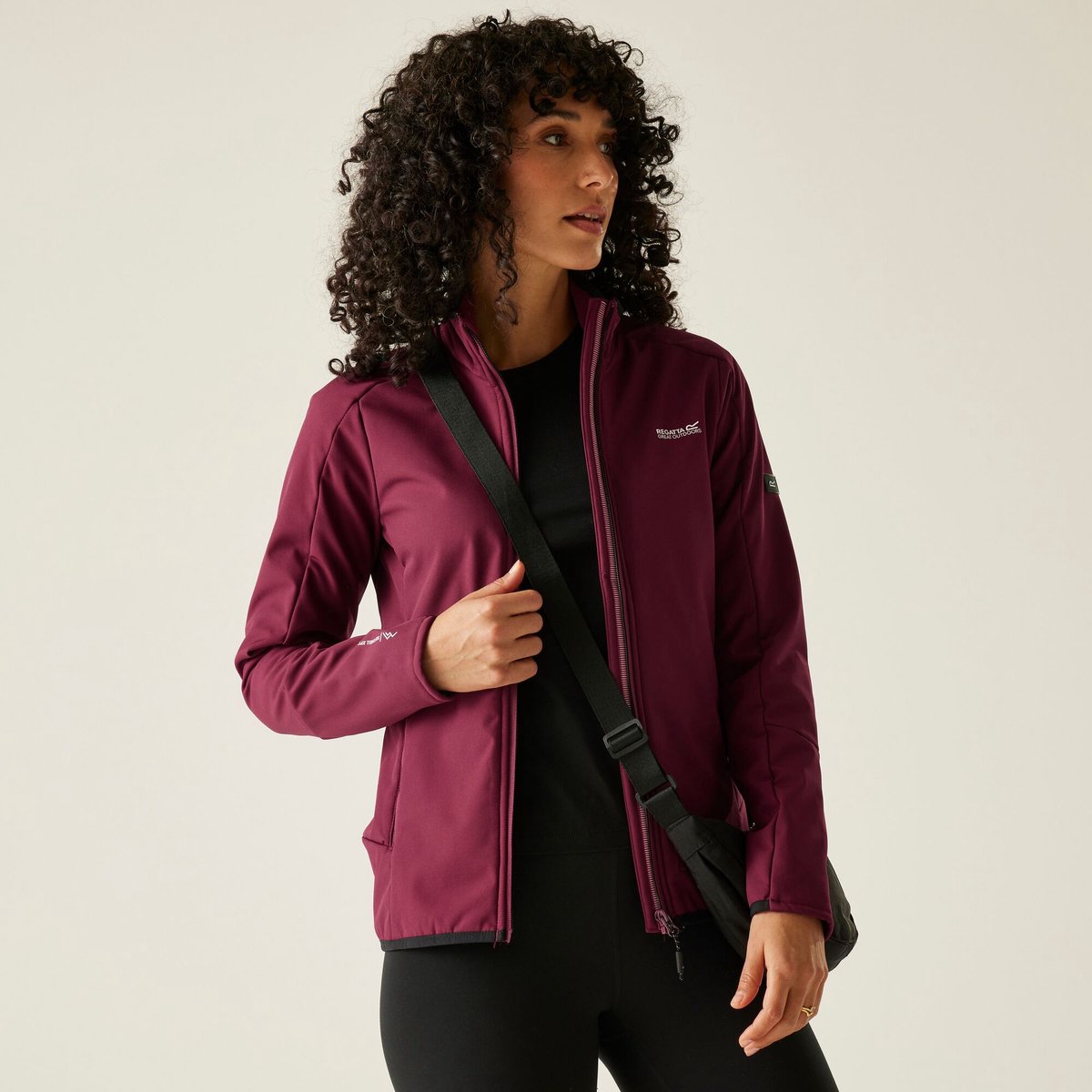 Moutdale waterdichte winddichte ademende softshell-jas voor dames Rood