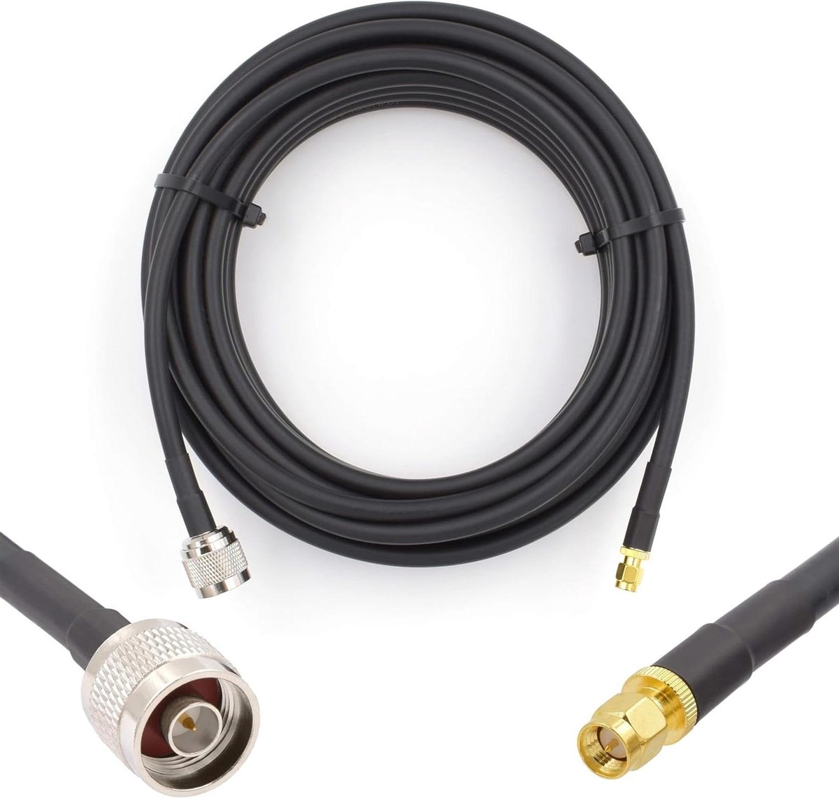 Antenne Verlengsnoer - Coax Kabel - Signaal Versterken - Ultra Lage Demping - 15 Meter - Zwart