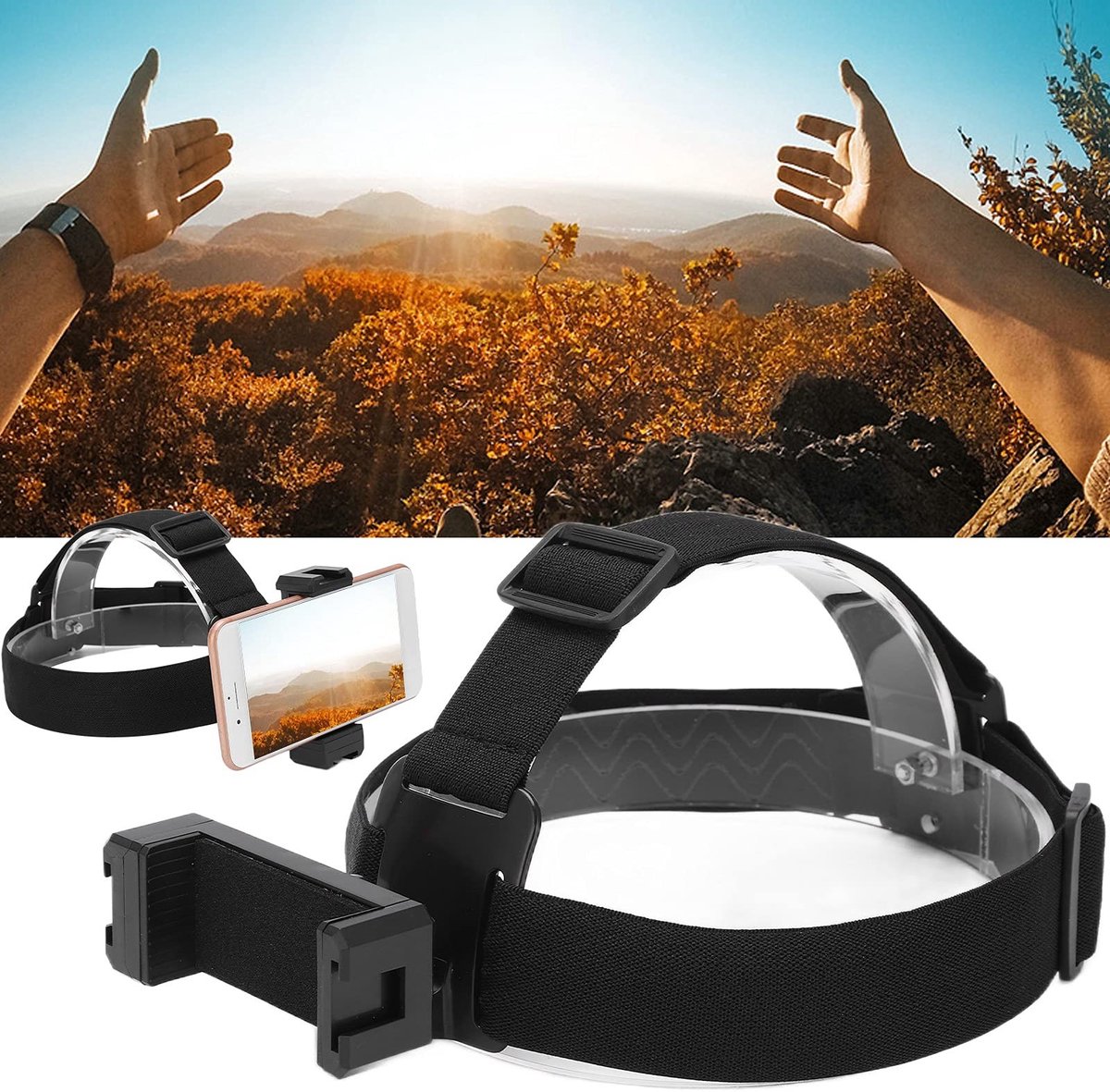 Cosensi - Dailygoods - Hoofdbandhouder voor Actiecamera met Verstelbare Bevestiging