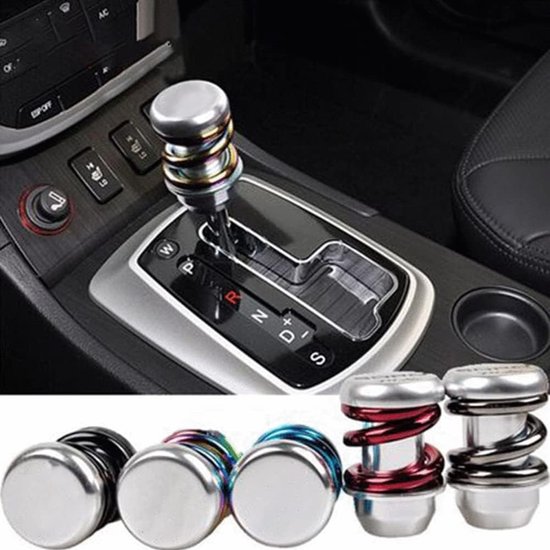Versnellingspookkop - Schakelknop - Auto Interieur - Universele Pasvorm - 10x5 cm - Aluminium — afbeelding 2