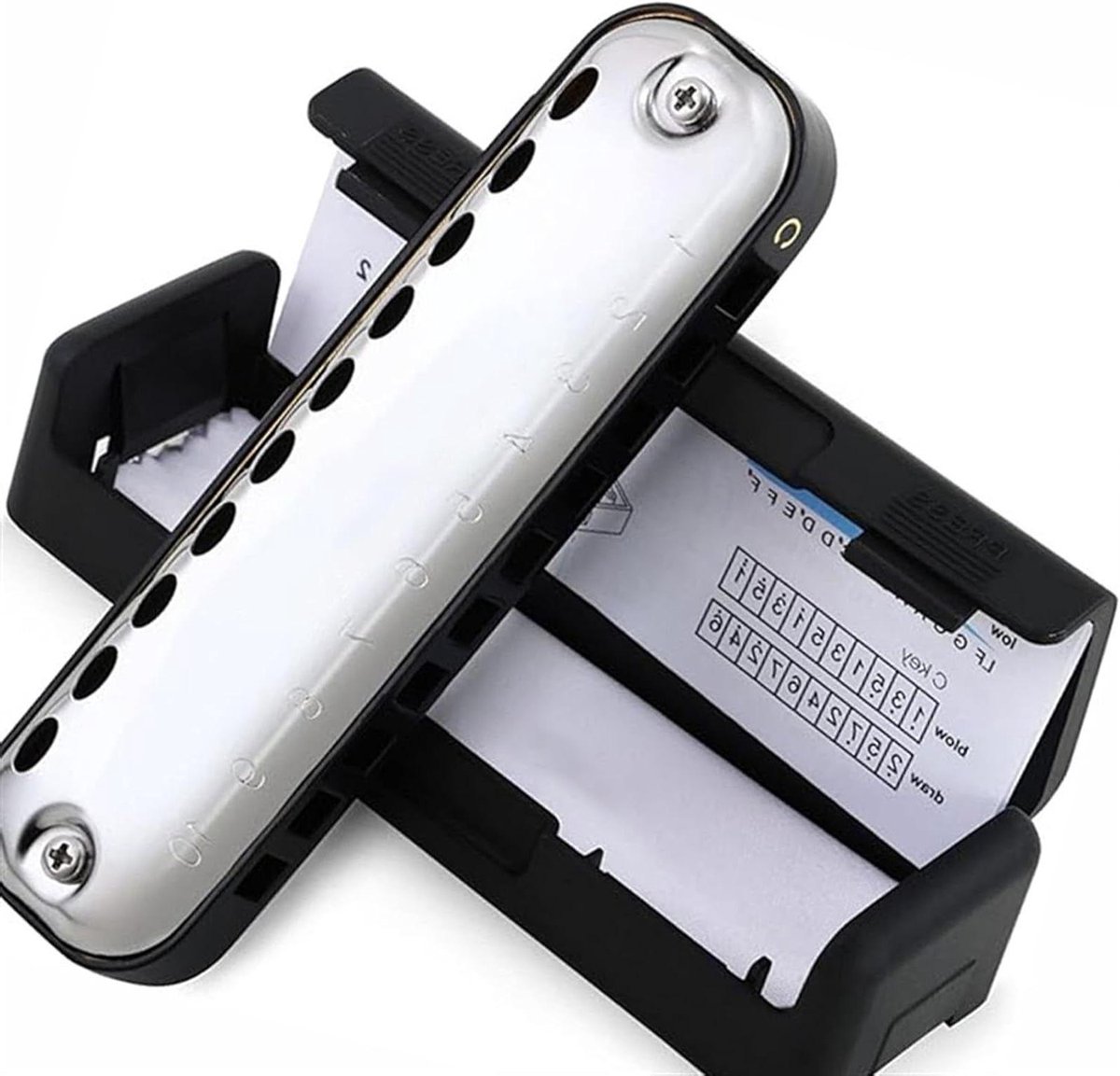 Mondharmonica Set - Blues Harmonica - Muziek Maken - Luchtdicht Ontwerp - 10 Gaten - Zwart