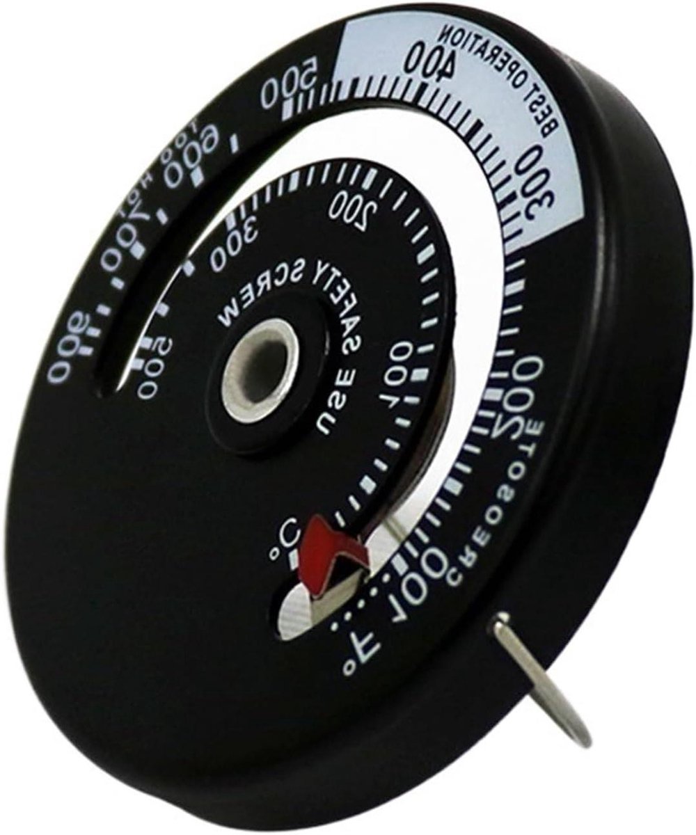 Haardkachel Ventilator - Warmte aangedreven - Efficiënte warmte - Zes bladen - 180x100x190mm - Zwart