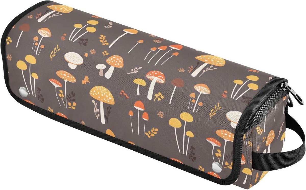 Haargereedschap Tas - Reis Organizer - Veilig Opbergen - Hittebestendige Mat - 37 cm Lengte - Zwart