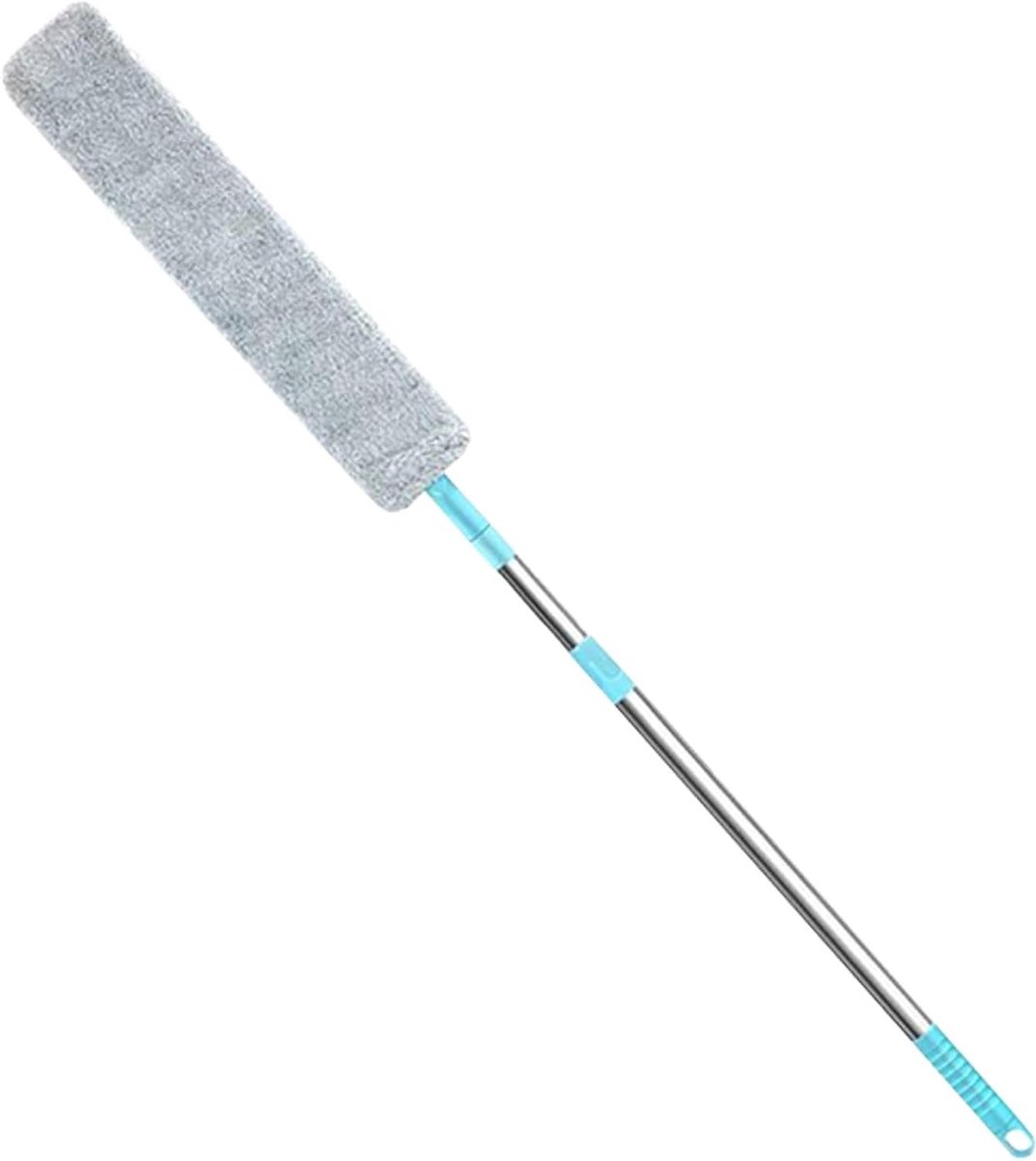 Uitschuifbare Stofreiniger - Platte Borstel - Onder Apparaten Reinigen - Wasbare Stofhoes - 126 cm - Enkel kenmerk