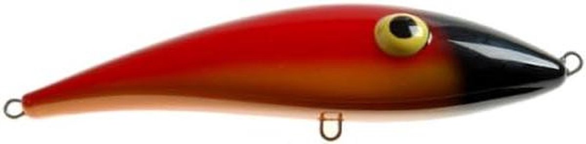 Kunstaas Wobbler - Roofvis Lokaas - Vissen Vangen - Medium Zwemgedrag - 15cm 76g - Oranje Zwart