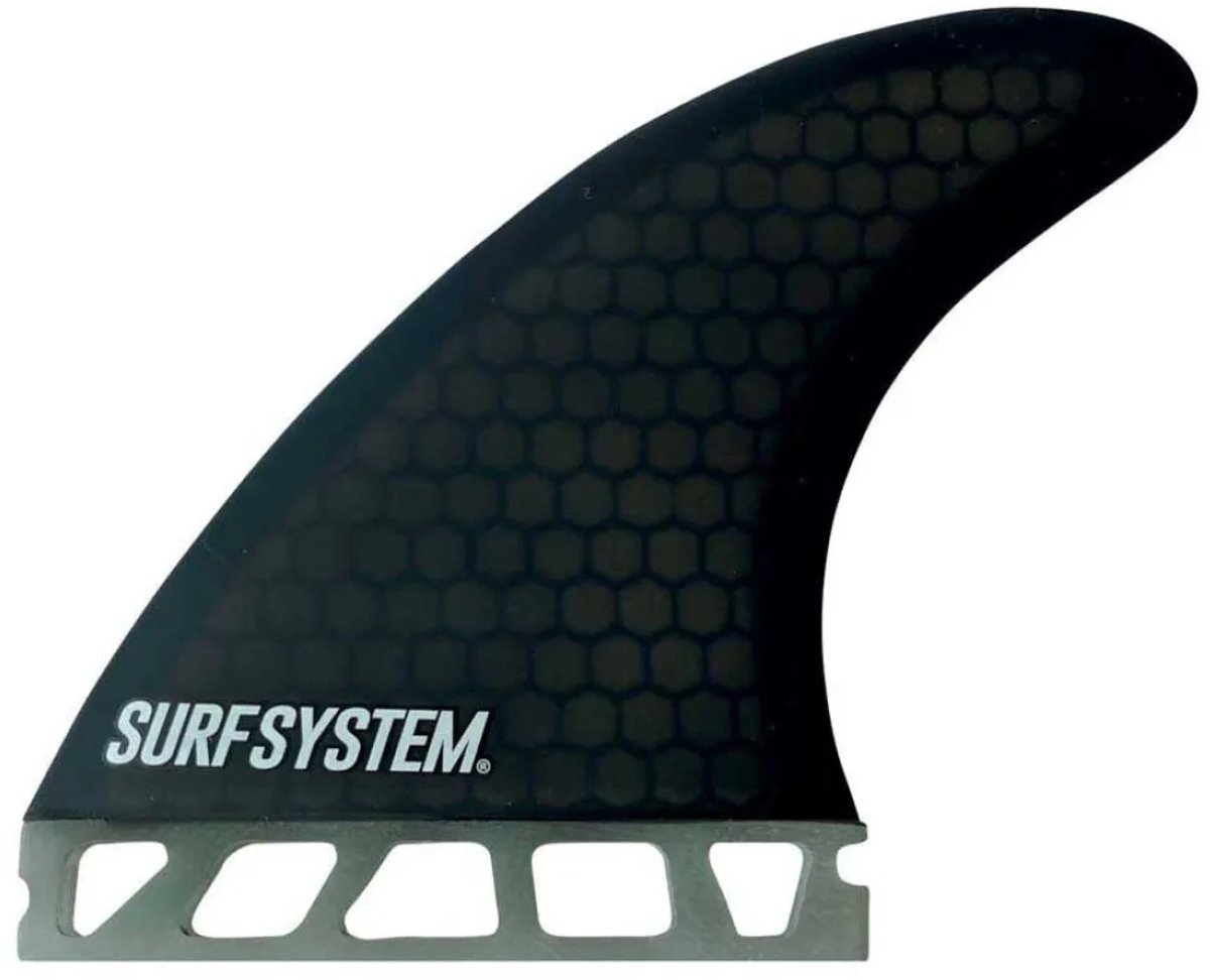 Surf System Fiberglass Thruster Futures M Vin Groen,Grijs