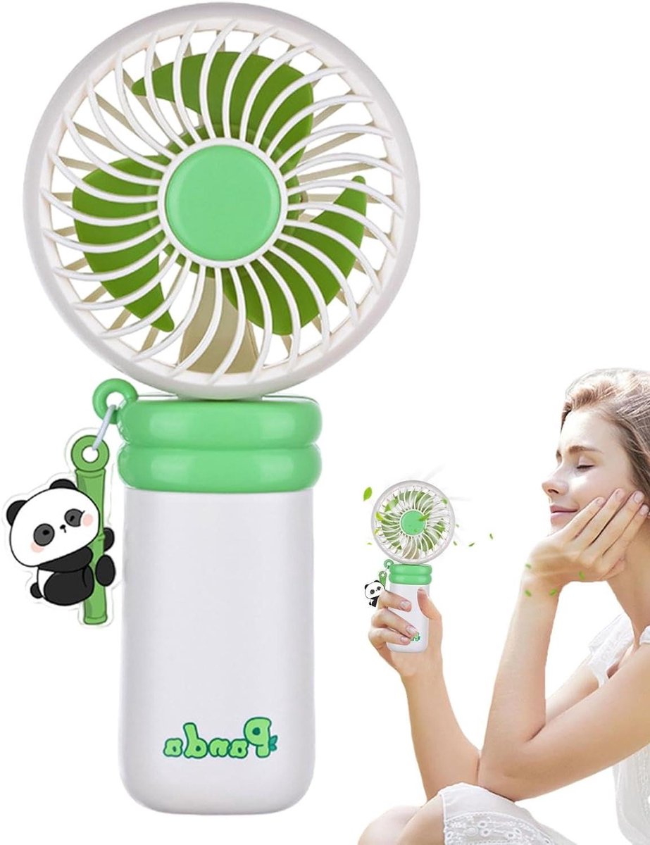 Draagbare Ventilator - Persoonlijke Fan - Persoonlijke Verkoeling - Ergonomische Handgreep - 158 cm - Wit