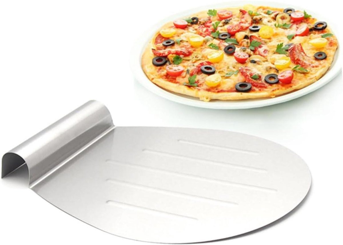 Pizza Schep - Bak Spatel - Thuis Bakken - Roestvrij Staal - Medium - Zilver