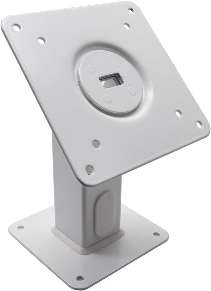 Metalen VESA Montage - Verstelbare Standaard - Desktop Bevestiging - 180 Graden Kantelen - 100x100 mm - Wit