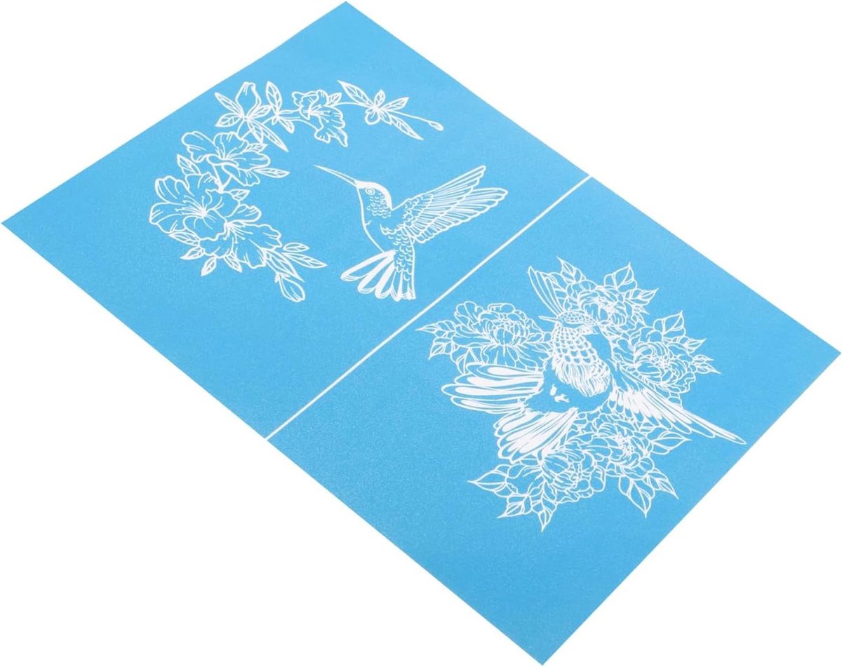 Zeefdruk Mesh Sjabloon - Decoratief Sjabloon - Huis Decoratie - Wasbaar en Sneldrogend - 27.8 x 21.5 cm - Zoals Afgebeeld