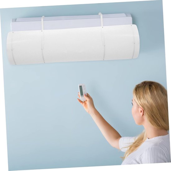 Airco Windscherm - Lucht Deflector - Comfort Verhogend - Anti Directe Wind - 90 x 27 cm - Wit — afbeelding 4