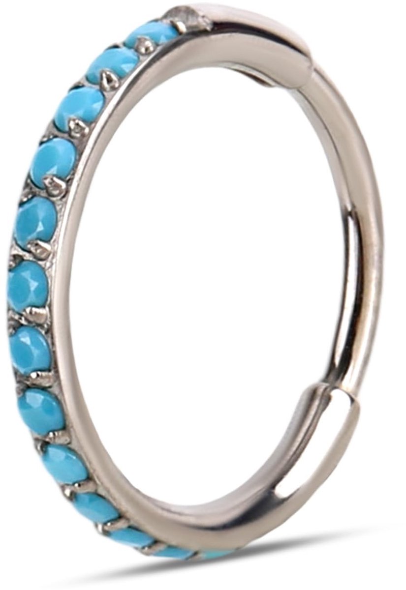 Cosensi - Turquoise Neusringen Scharnierende Septumring voor Uniseks