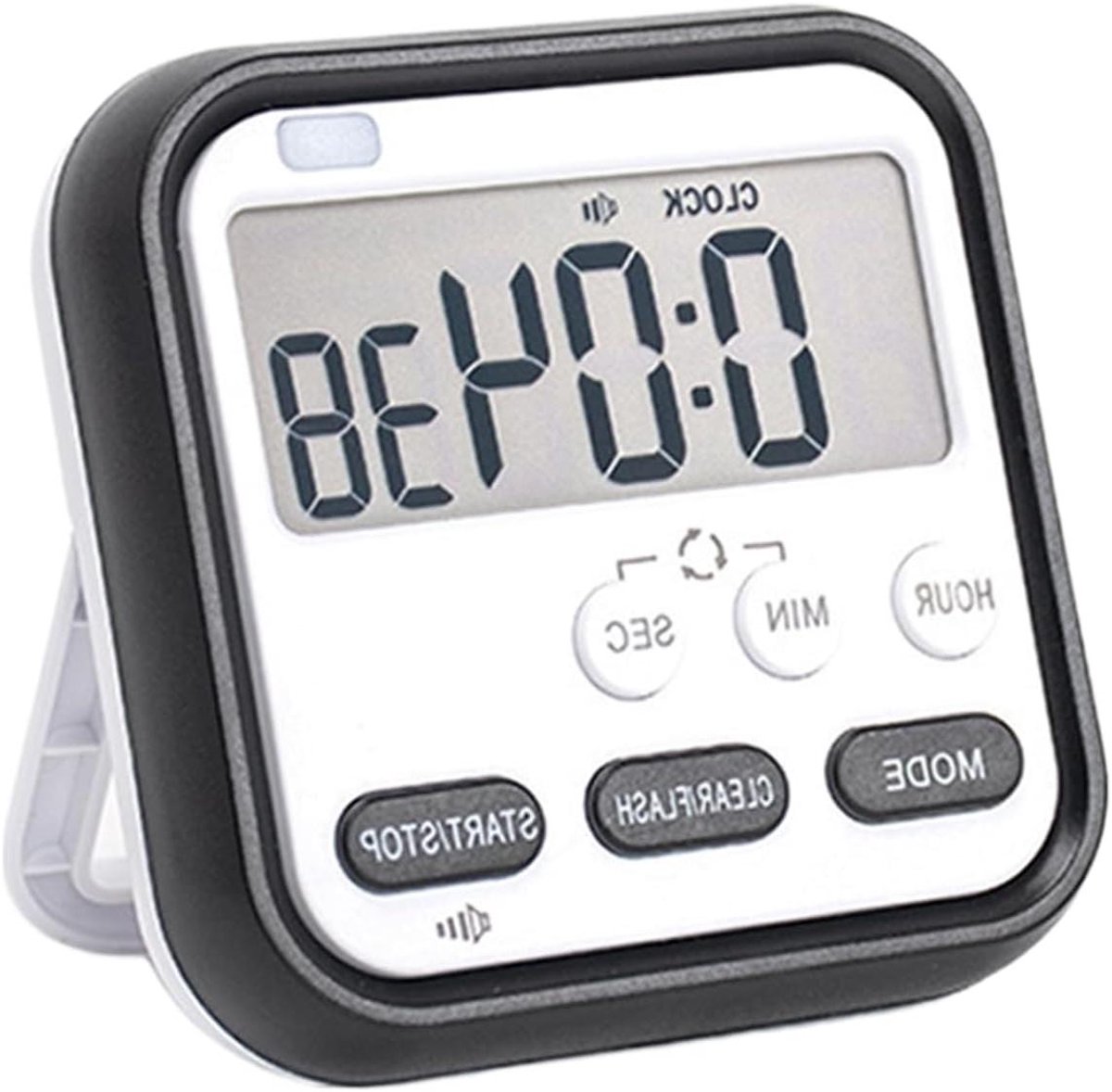 Keuken Timer - Digitale Klok - Tijd Beheer - Stil Mechanisme - 3x8x3 cm - Zwart