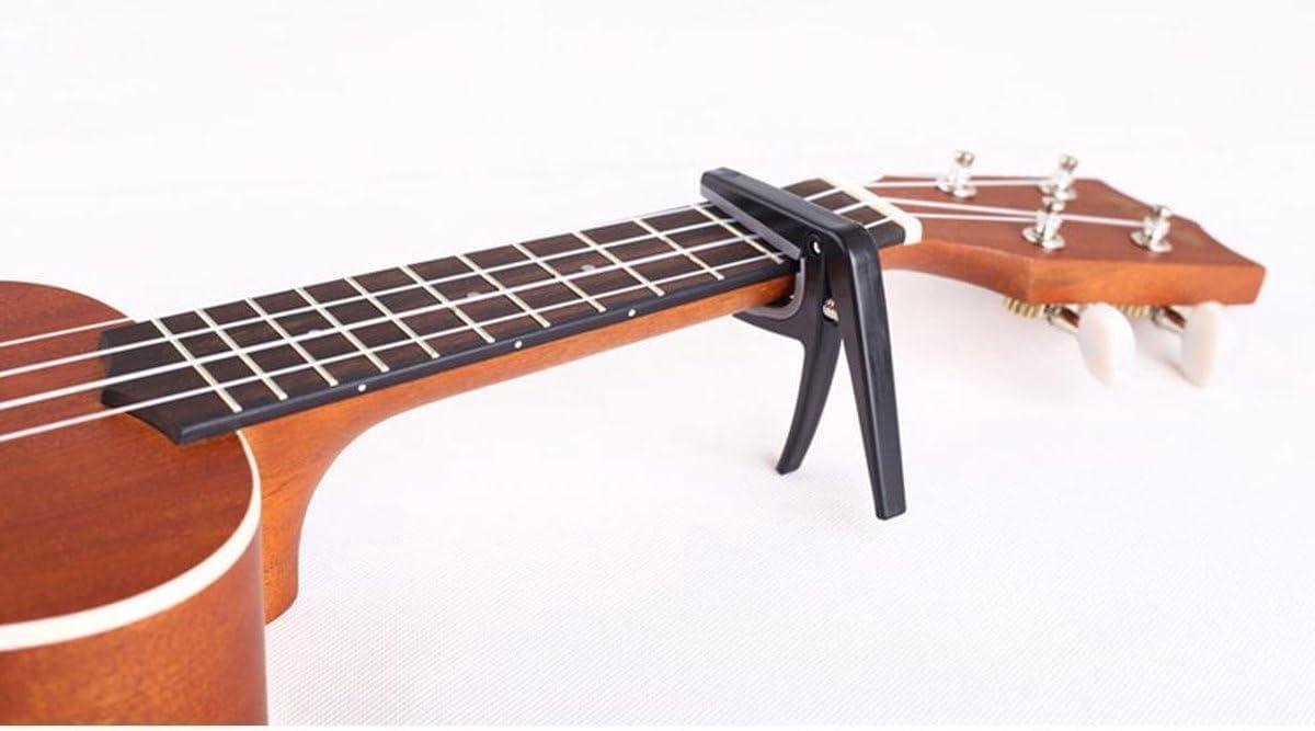 Capodaster Ukelele - Toonverhoger - Muziek Maken - Veerbelast Ontwerp - Universeel - Zwart