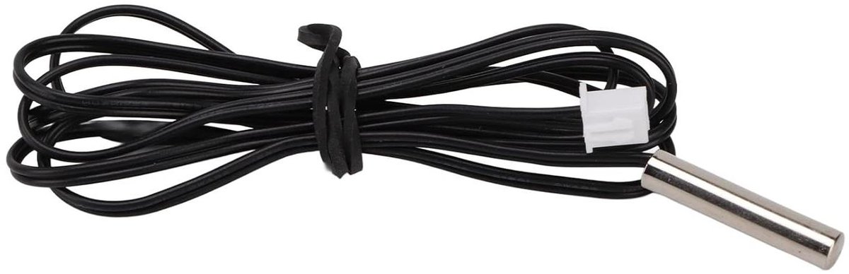 Thermokoppelsensor - Temperatuursensor - Temperatuur testen - Waterdichte sonde - 50cm kabel - Zilver