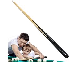Biljartkeu, handgepolijst en compact design voor nauwe ruimtes, houten gereedschap 51 cm voor kinderen, meisjes en spelers, met biljarttafel uitrusting en grappige praktijk