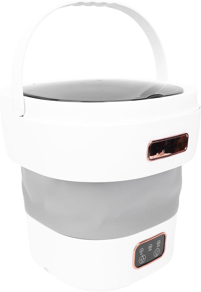 Opvouwbare Wasmachine Mini Washer Kleine Kleding Wassen Energiebesparend 12L Capaciteit Wit